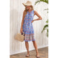 Kassin Flower Print V-Neck Sleeveless Dress