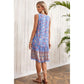 Kassin Flower Print V-Neck Sleeveless Dress