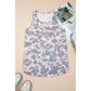 Kaynette Retro Camouflage Print Oversize Tank Top
