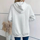 Keeva Comfy White Cable‑Pattern Hoodie