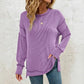 Kelcee Lavender Drift Ribbed Pullover