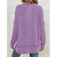 Kelcee Lavender Drift Ribbed Pullover