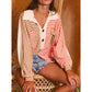 Kelsea Striped Oversized Button Front Top - 3 Colors