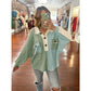 Kelsea Striped Oversized Button Front Top - 3 Colors