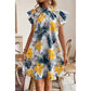 Kelsey Bohemian Lotus Sleeve Printed Dress