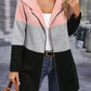 Kenza Three Color Hooded Jacket