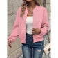 Kenzi Pink Baseball Collar Baseball Jacket