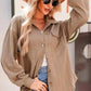 Marceline Textured Button Up Long Sleeve Shacket - 4 Colors