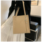 PU Leather Structured Tote Handbag with Metal Ring Detail - 4 Colors
