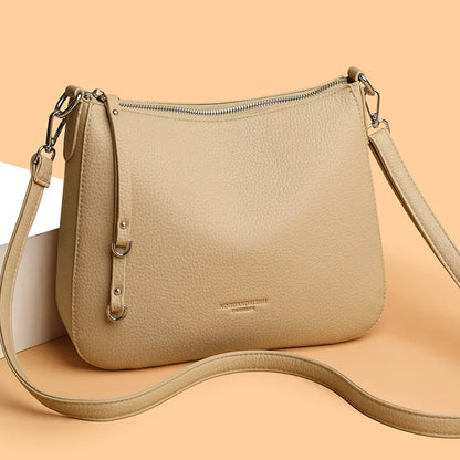 Cyril Pebbled PU Leather Shoulder Bag - 5 Colors