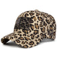 Embroidered American Flag Leopard Print Baseball Cap - 3 Colors