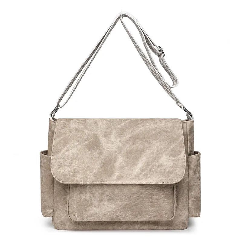 Kasey Everyday Flap PU Leather Bag with Adjustable Strap - 6 Colors
