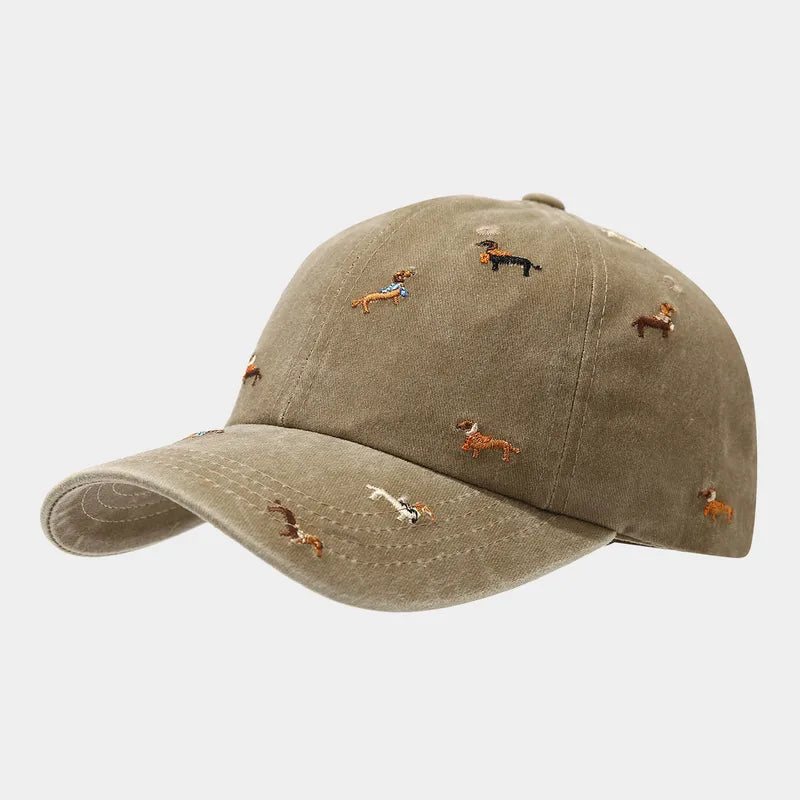 Dachshund Embroidered Baseball Cap - 3 Colors