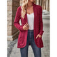 Kimba Wine Open Front Lightweight Cardigan