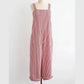 Kinney Red Striped Boho Overalls
