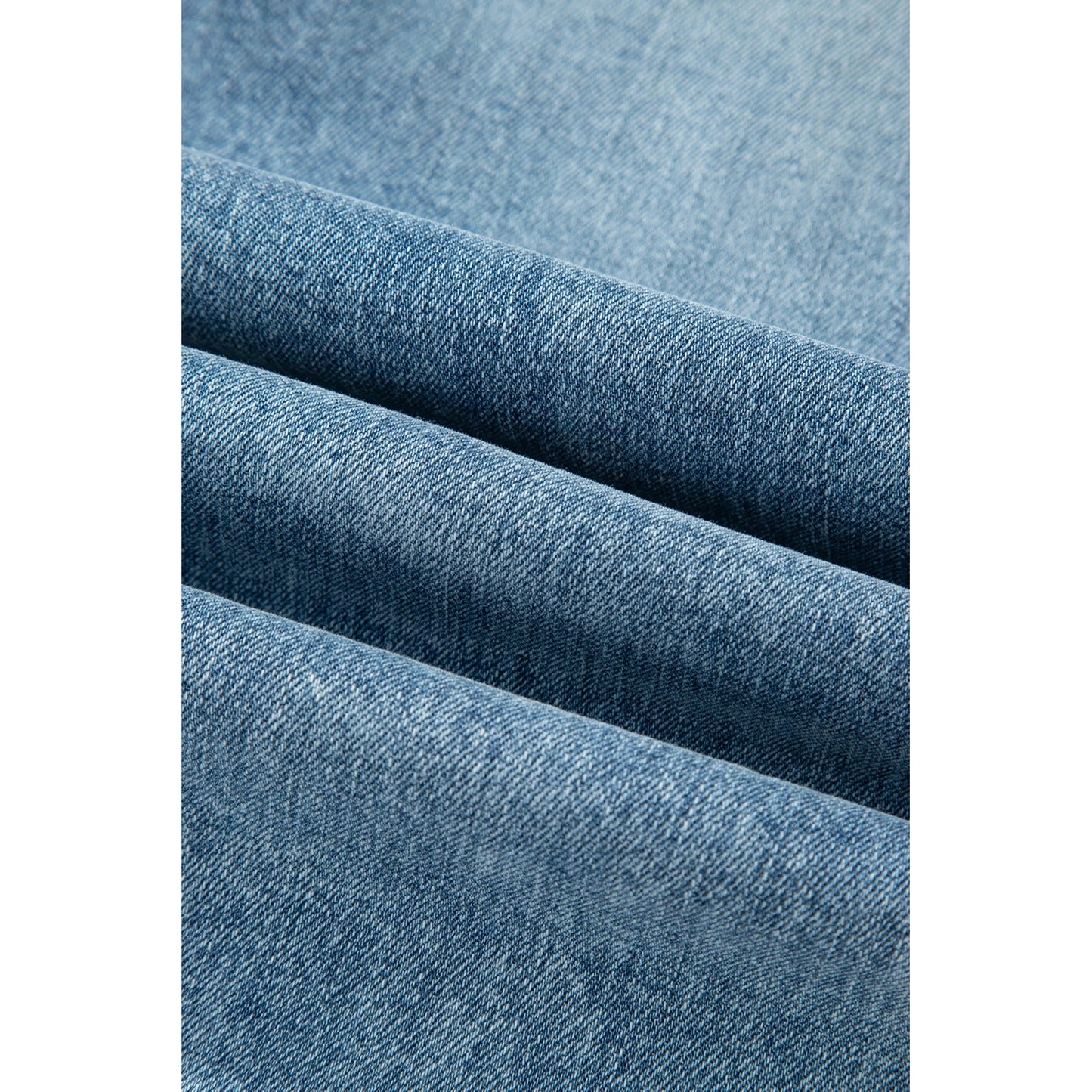 Kinsey Raw Hem Ripped Open Knee Fit Flare Jean