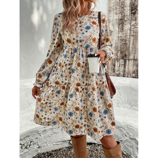 Kinsley Floral A Line Loose Fit Dress