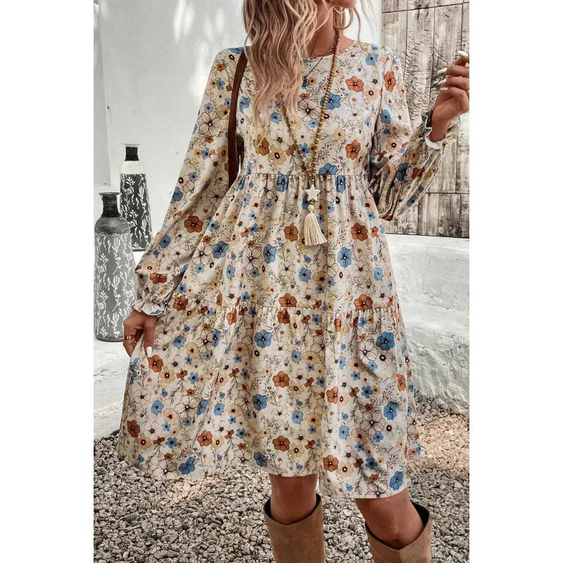 Kinsley Floral A Line Loose Fit Dress
