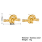 18K Gold Plated Knot Earrings - 2 Colors