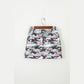 Koda Green Camouflage Print Drawstring Casual Mini Skort