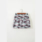 Koda Green Camouflage Print Drawstring Casual Mini Skort