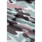 Koda Green Camouflage Print Drawstring Casual Mini Skort