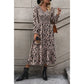 Krishan V-Neck Long Sleeve Printed Dress