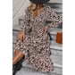 Krishan V-Neck Long Sleeve Printed Dress