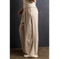 Kyla Elastic Waist Pleated Wide Leg Pants