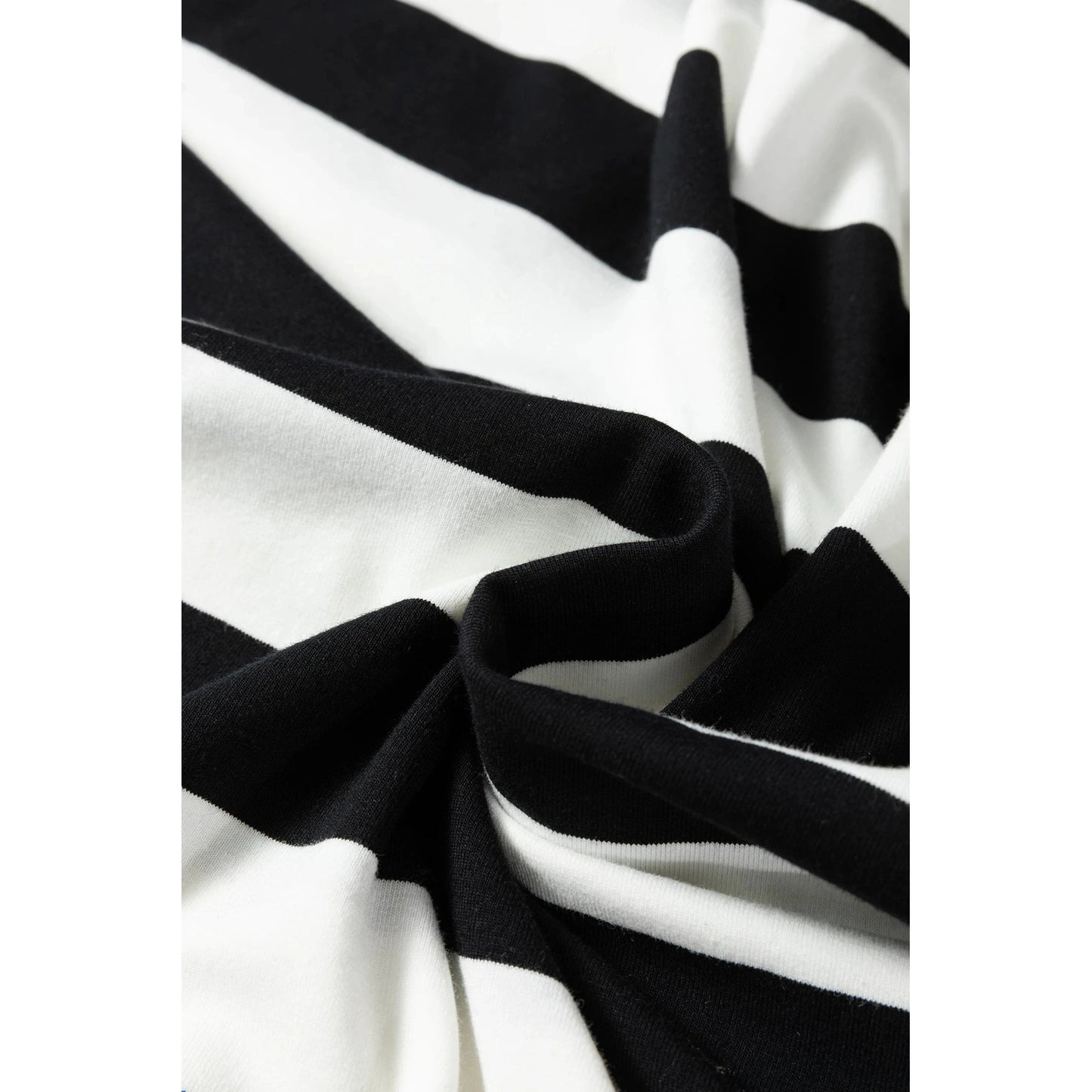 Lanah Black Stripe Floral Print Puff Sleeve Patchwork Blouse