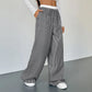 Laraine Striped Wide Leg Drawstring Pants