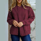 Larkin Wine Jacquard Lightweight Bomber Jacket