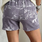 SALE!!!  Larue Western Print Elastic Waist Cotton Denim Shorts