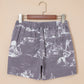 SALE!!!  Larue Western Print Elastic Waist Cotton Denim Shorts