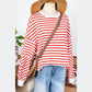 Layla Orange Drop Shoulder Crew Neck Loose Sweatshirt