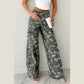 Layne Green Camo Cargo Wide Leg Pants