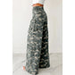 Layne Green Camo Cargo Wide Leg Pants