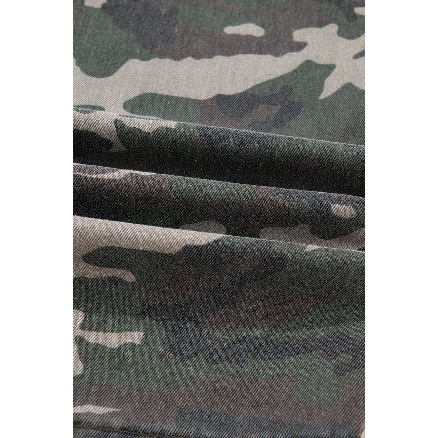 Layne Green Camo Cargo Wide Leg Pants