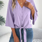 Leesha Lilac Soft Drape Everyday Top