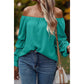 Lena Off Shoulder Nodular Sleeve Shirt