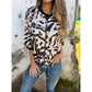Calla Leopard Print Zip Up Bomber Jacket