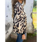 Calla Leopard Print Zip Up Bomber Jacket