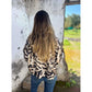 Calla Leopard Print Zip Up Bomber Jacket