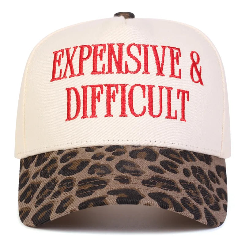 Expensive & Difficult Embroidered Baseball Cap - 6 Colors
