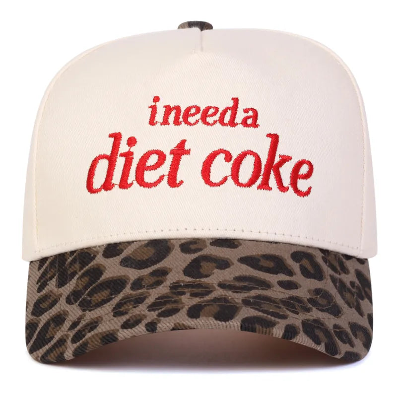 I Need a Diet Coke Embroidered Baseball Cap - 4 Colors