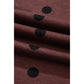Lilliana Brown Polka Dot Button Front Long Sleeve Casual Shirt