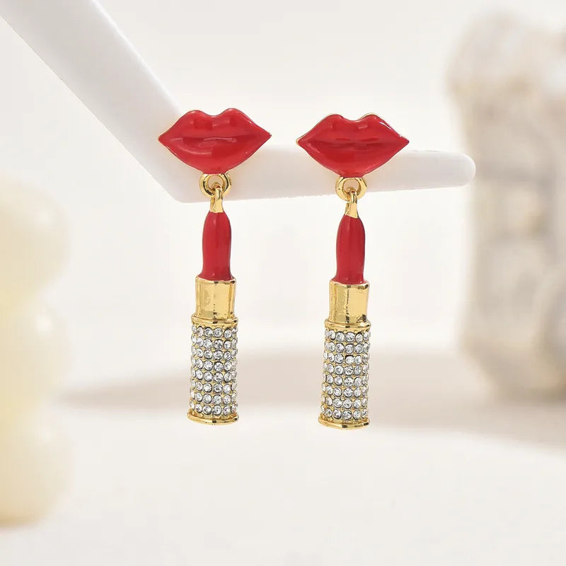 Lipstick Dangle Earrings