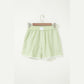 Lolo Green Plaid Gingham Printed High Waist Shorts