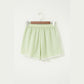 Lolo Green Plaid Gingham Printed High Waist Shorts