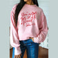 RTS Pink You Are So Loved Embroidered Graphic Pullover Top